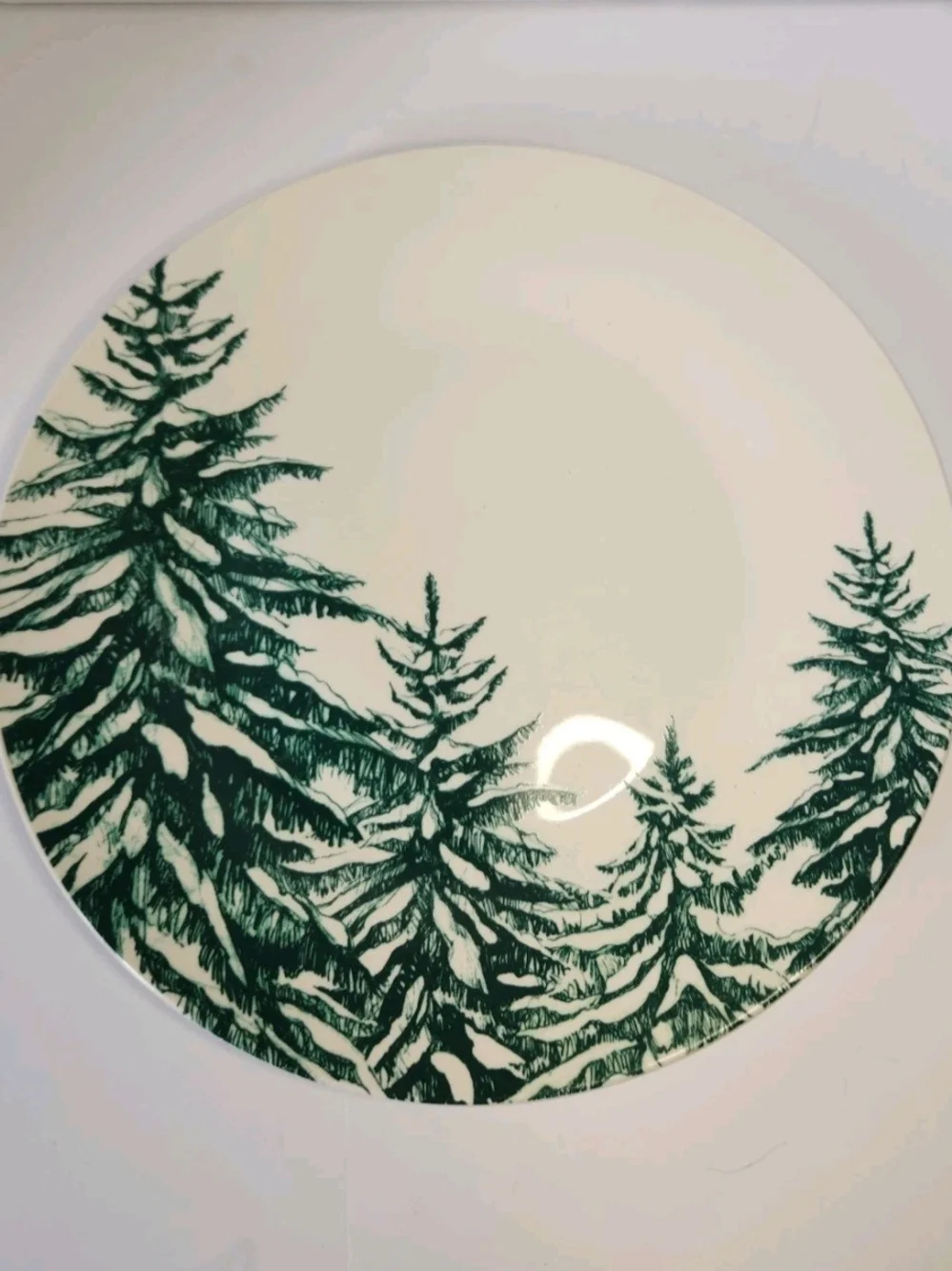 Royal Norfolk Green Pine Tree Dinner Plate